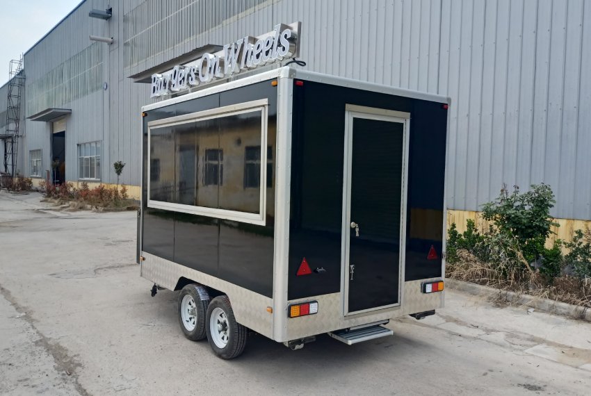custom burger food cart for sale